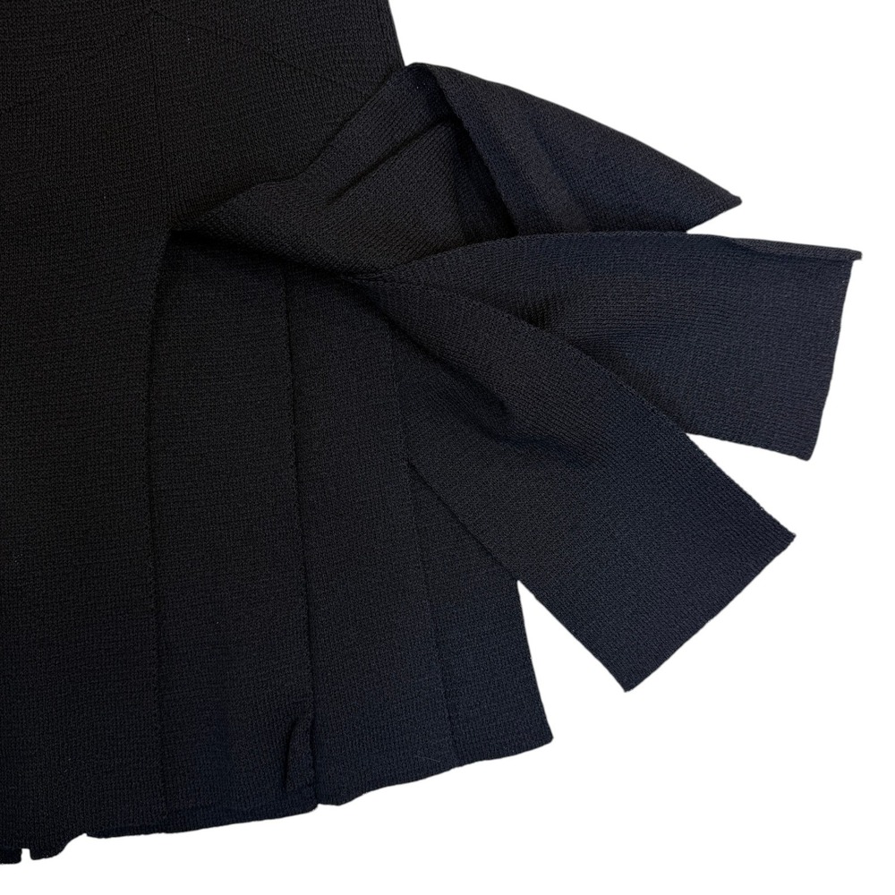 St John Knit Black Split Hem Skirt SZ 16 - Picture 4 of 10